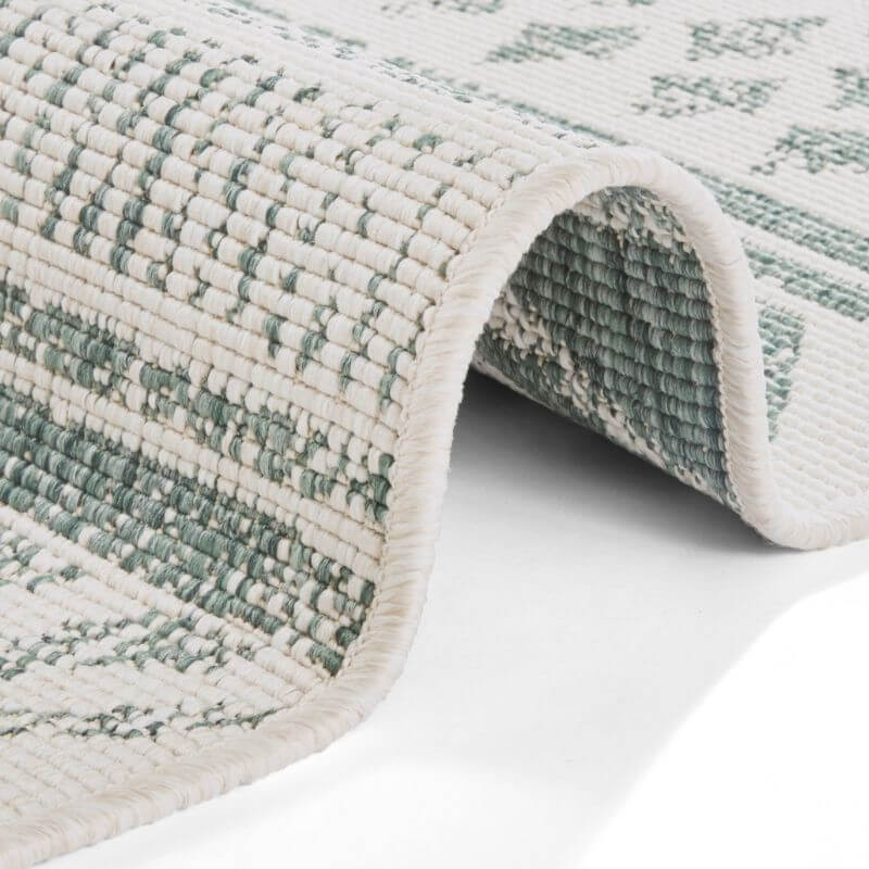 Reversible Geometric  | S25380 | Indoor-Outdoor Flatweave Rug