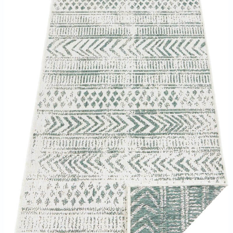Reversible Geometric  | S25380 | Indoor-Outdoor Flatweave Rug