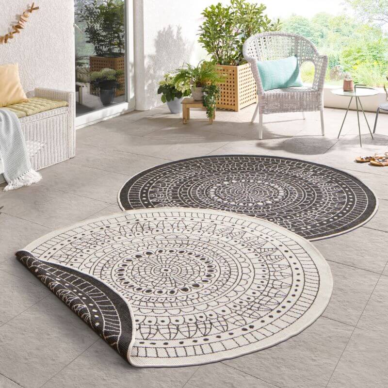 Porto Round Reversible Indoor-Outdoor Rug  | S25384 |