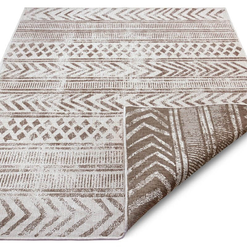 Reversible Geometric  | S25380 | Indoor-Outdoor Flatweave Rug