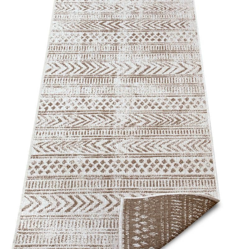 Reversible Geometric  | S25380 | Indoor-Outdoor Flatweave Rug