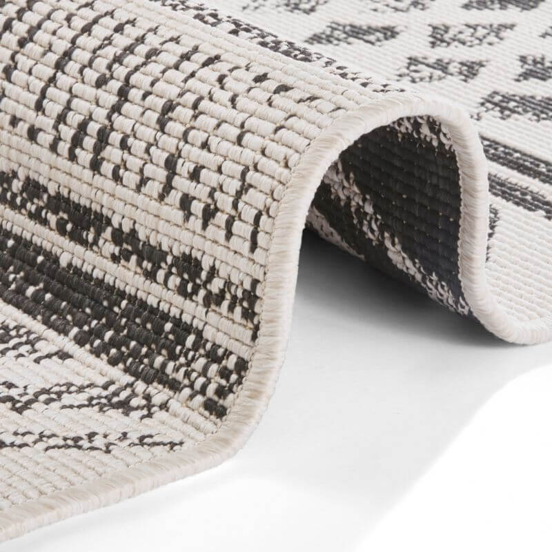 Reversible Geometric  | S25380 | Indoor-Outdoor Flatweave Rug
