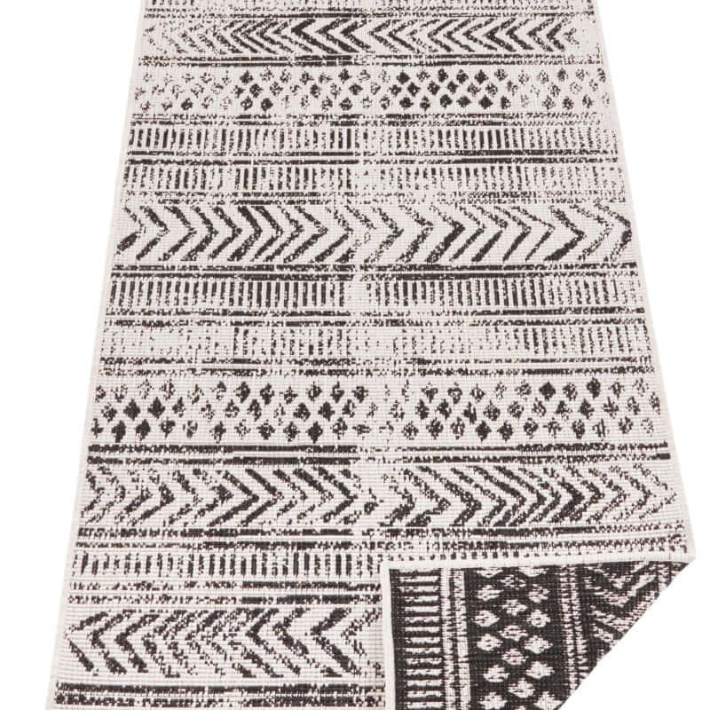 Reversible Geometric  | S25380 | Indoor-Outdoor Flatweave Rug