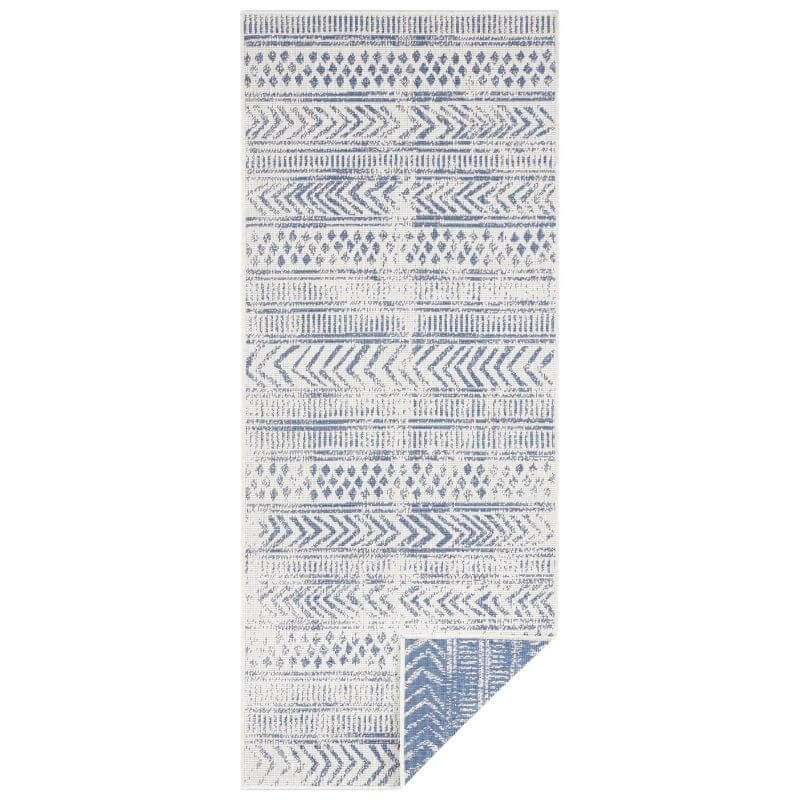Reversible Geometric  | S25380 | Indoor-Outdoor Flatweave Rug