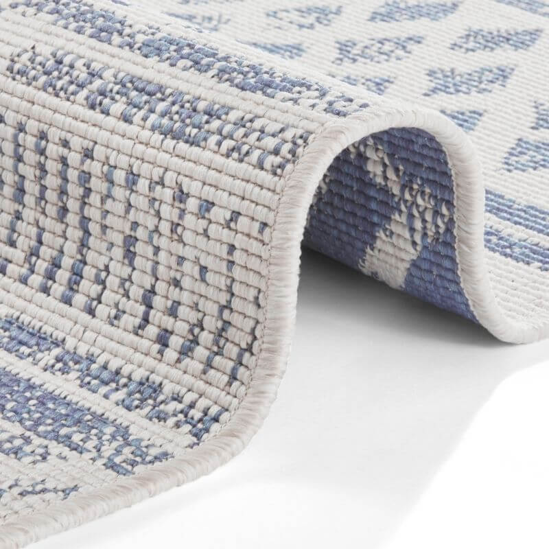 Reversible Geometric  | S25380 | Indoor-Outdoor Flatweave Rug