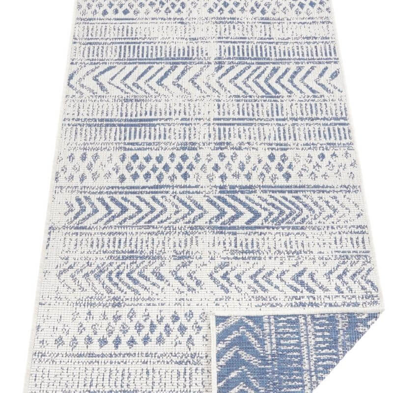 Reversible Geometric  | S25380 | Indoor-Outdoor Flatweave Rug