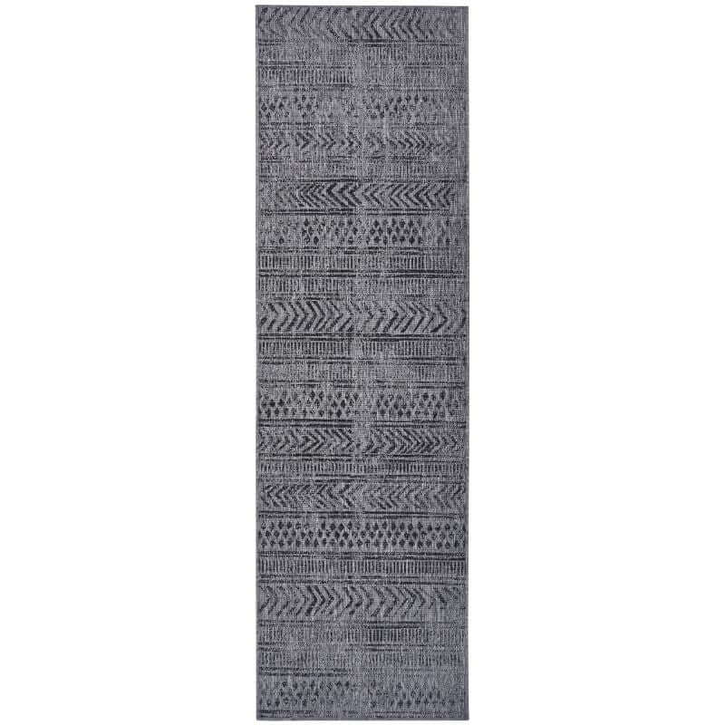 Reversible Geometric  | S25380 | Indoor-Outdoor Flatweave Rug