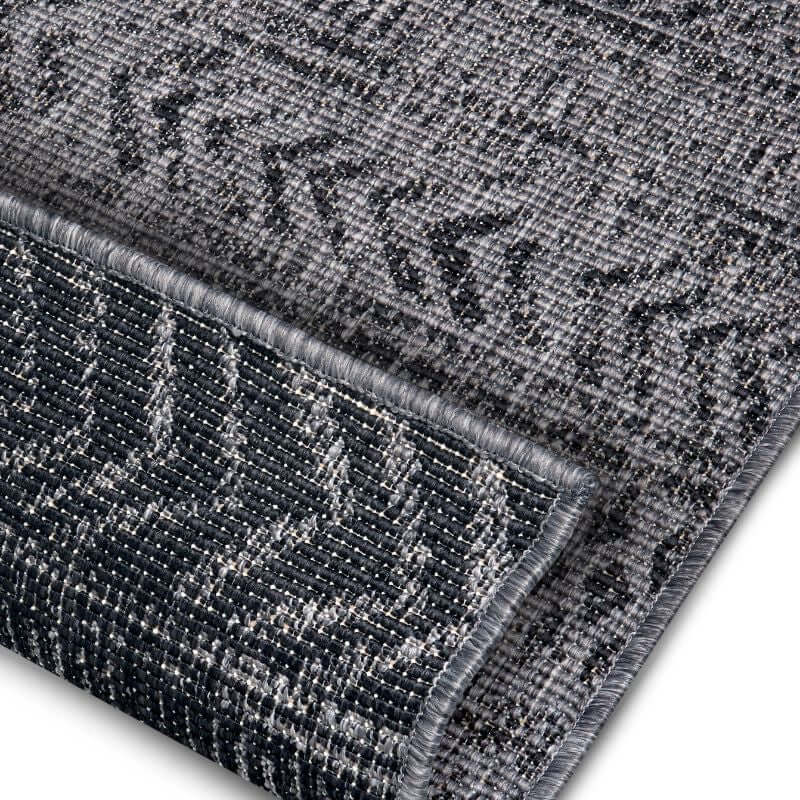 Reversible Geometric  | S25380 | Indoor-Outdoor Flatweave Rug