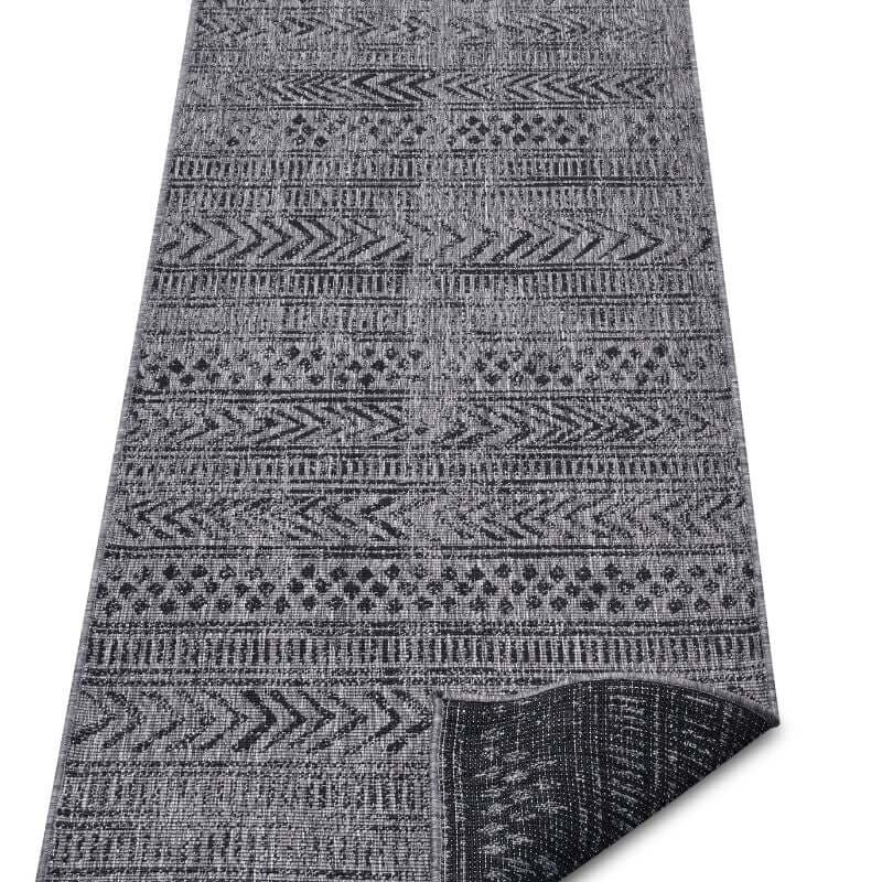 Reversible Geometric  | S25380 | Indoor-Outdoor Flatweave Rug