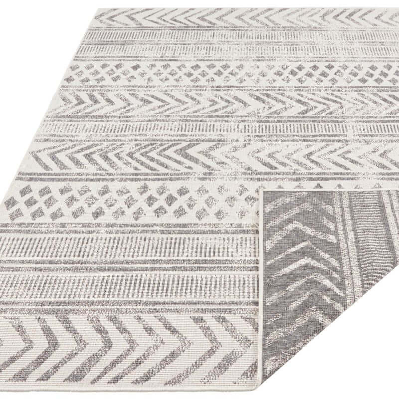 Reversible Geometric  | S25380 | Indoor-Outdoor Flatweave Rug