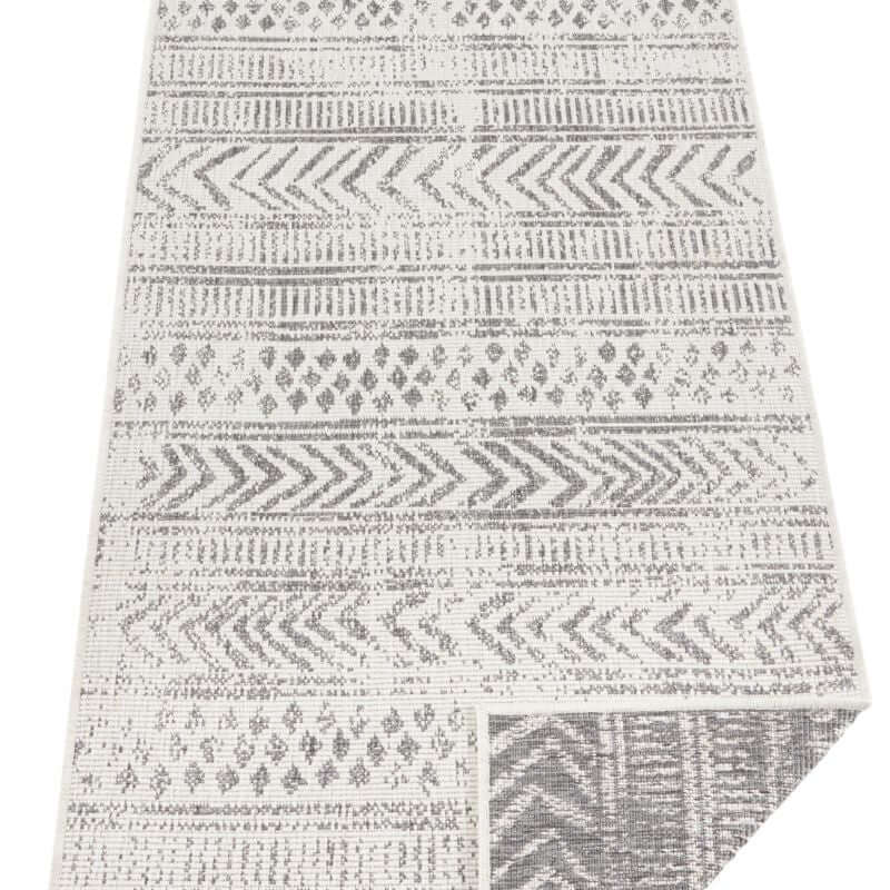 Reversible Geometric  | S25380 | Indoor-Outdoor Flatweave Rug