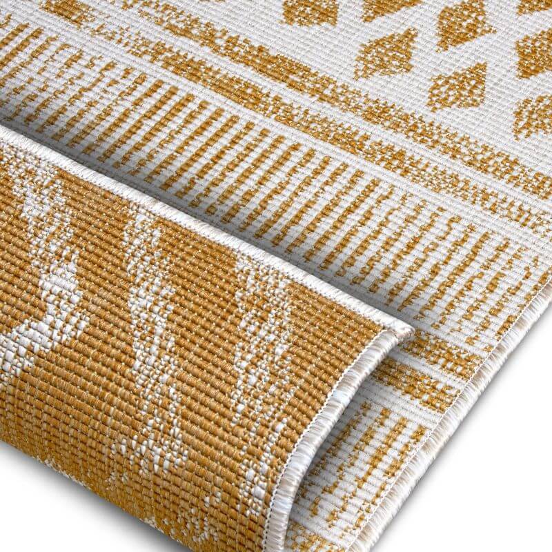 Reversible Geometric  | S25380 | Indoor-Outdoor Flatweave Rug