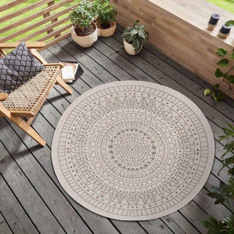 Porto Round Reversible Indoor-Outdoor Rug  | S25384 |