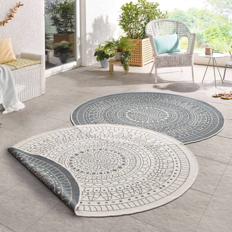 Porto Round Reversible Indoor-Outdoor Rug  | S25384 |