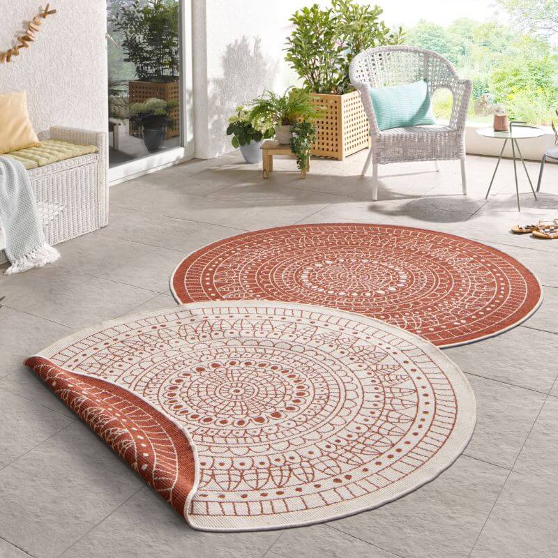 Porto Round Reversible Indoor-Outdoor Rug  | S25384 |