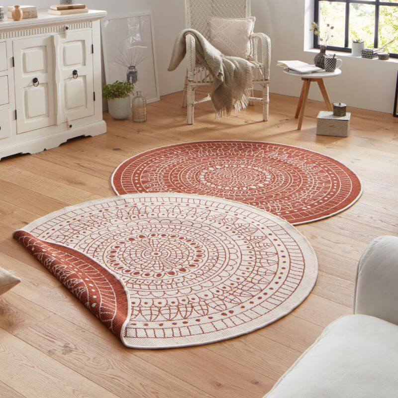 Porto Round Reversible Indoor-Outdoor Rug  | S25384 |