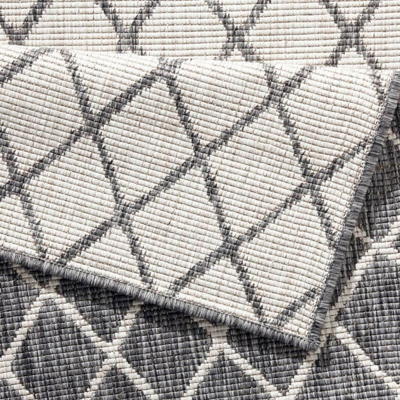 Reversible Indoor- | S25378 | Outdoor Geometric Flatweave Rug