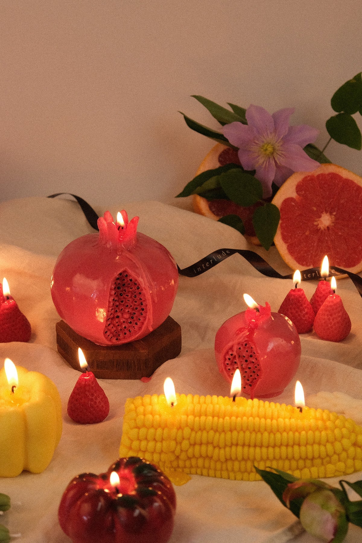 Pomegranate Shaped Candle  | S251519
