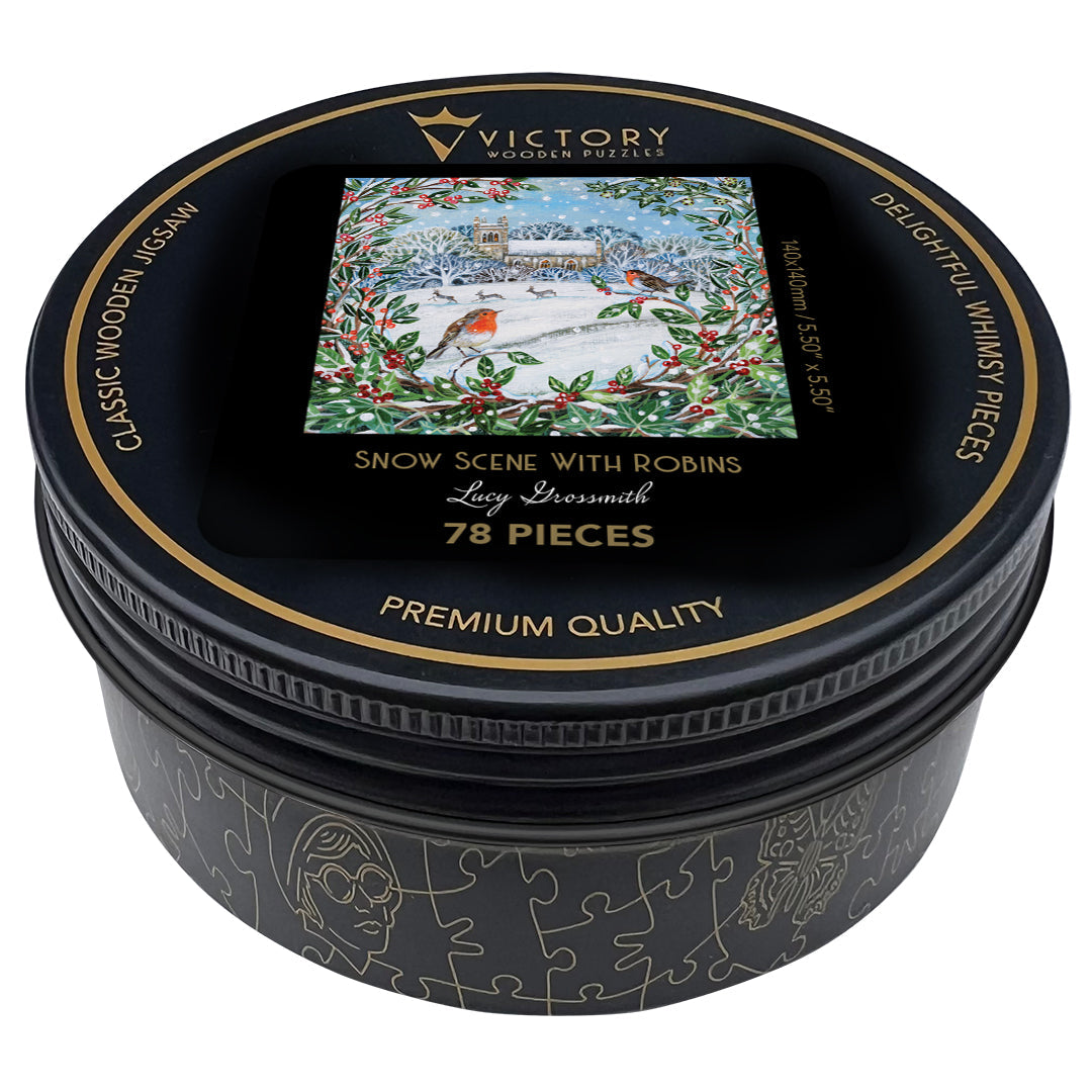 Snow Scene with Robins MINI QT | S251289