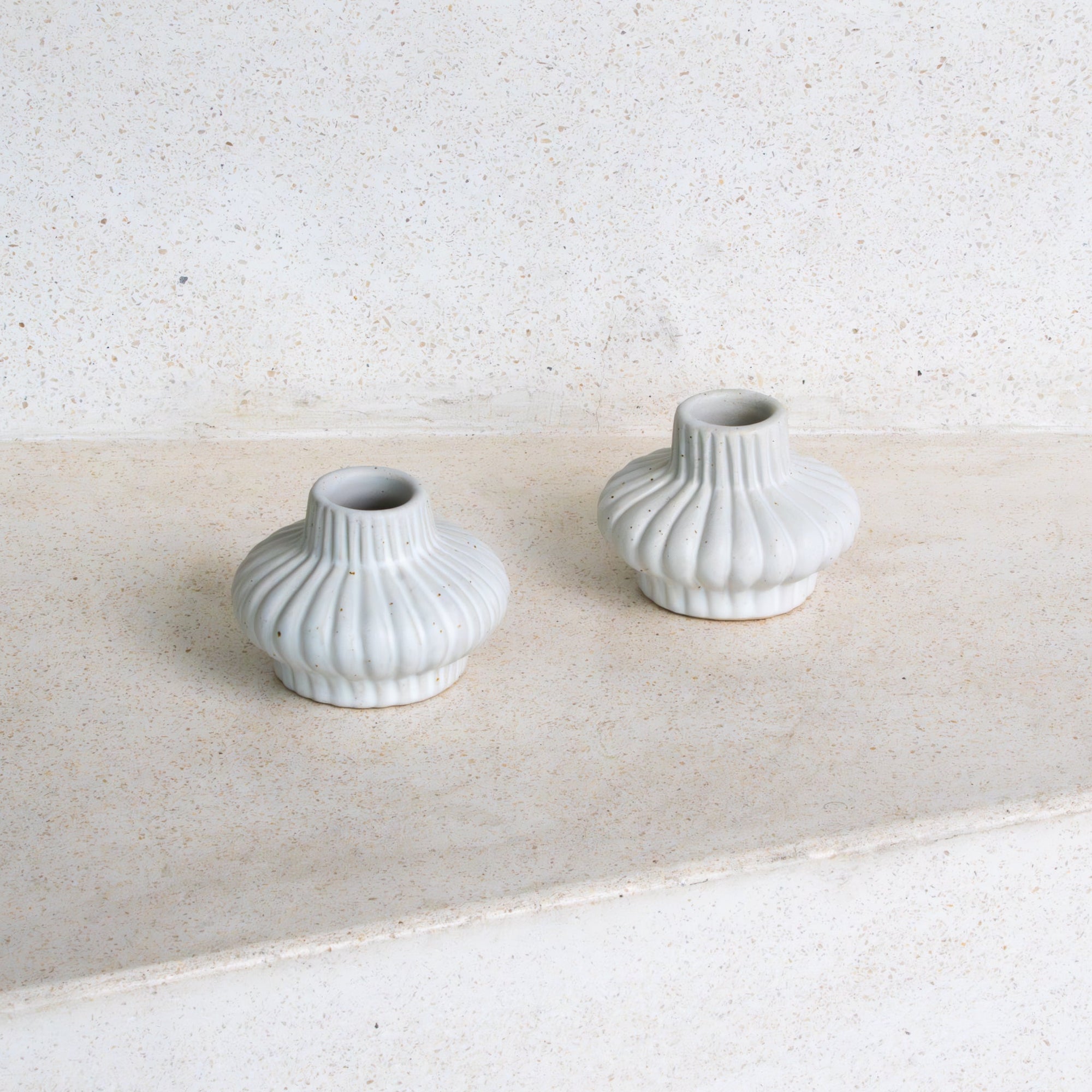 Swara Ceramic Taper Candle Holders