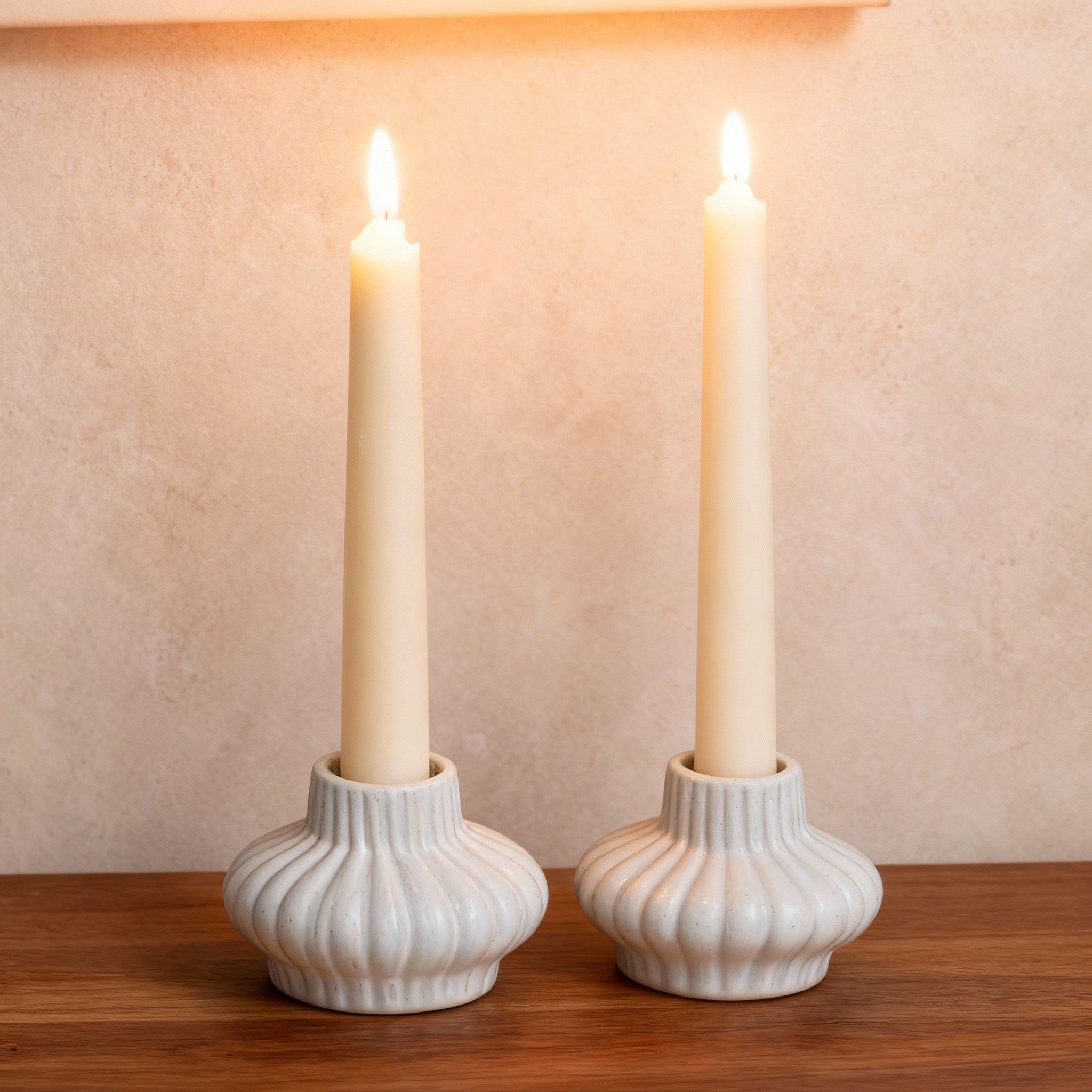 Swara Ceramic Taper Candle Holders