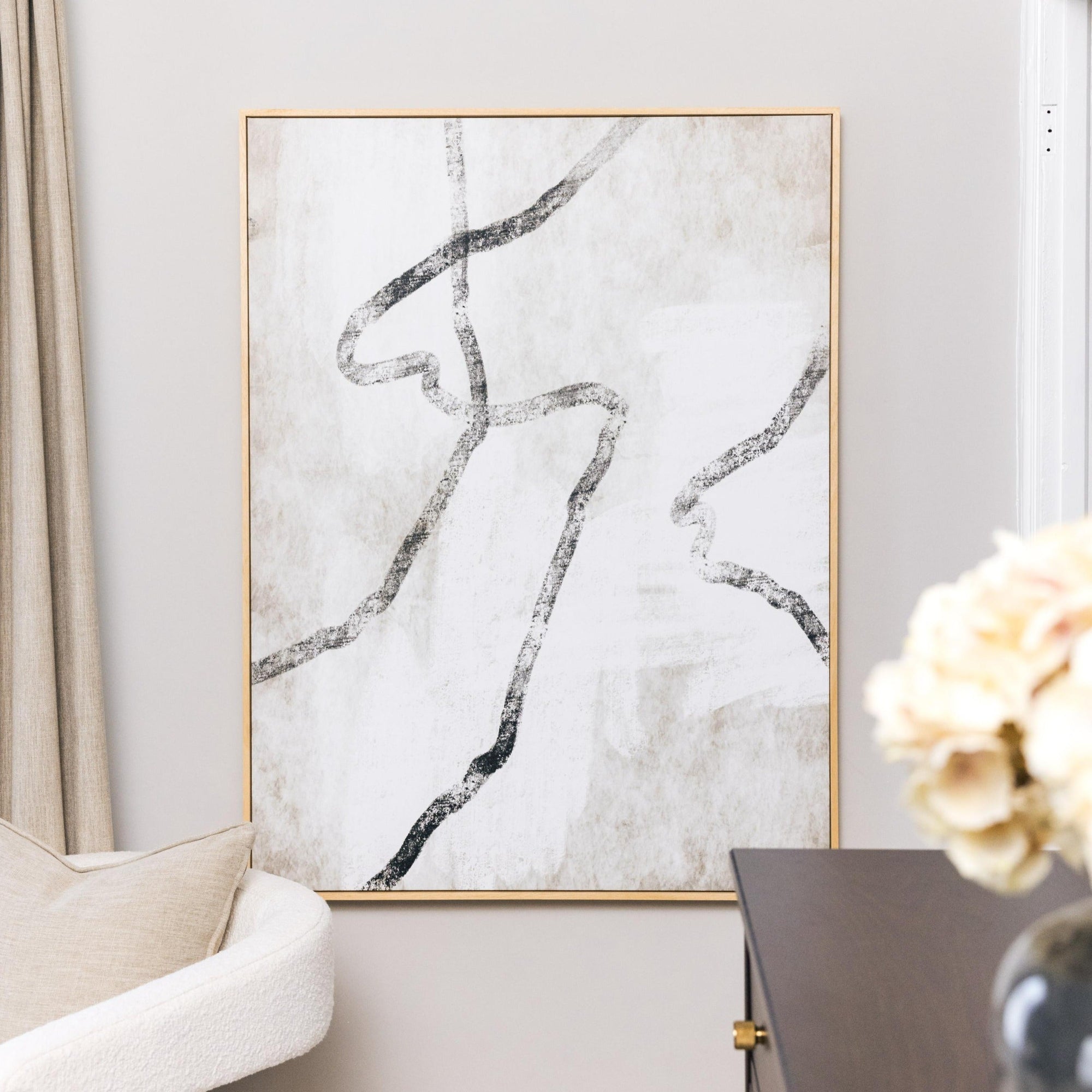 Modo I Portrait Framed Printed Canvas | S251335