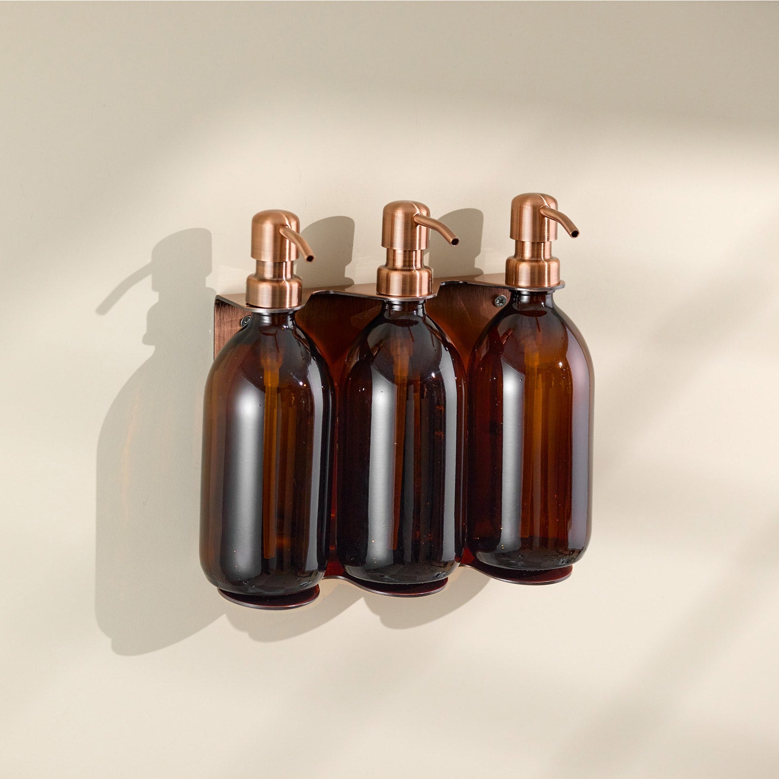 Copper Triple Wall Mounted Soap Dispenser  | S251573