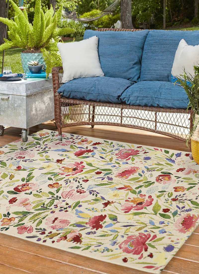 Tropicana Watercolour Meadow Rug  | S25372– Indoor/Outdoor Rug