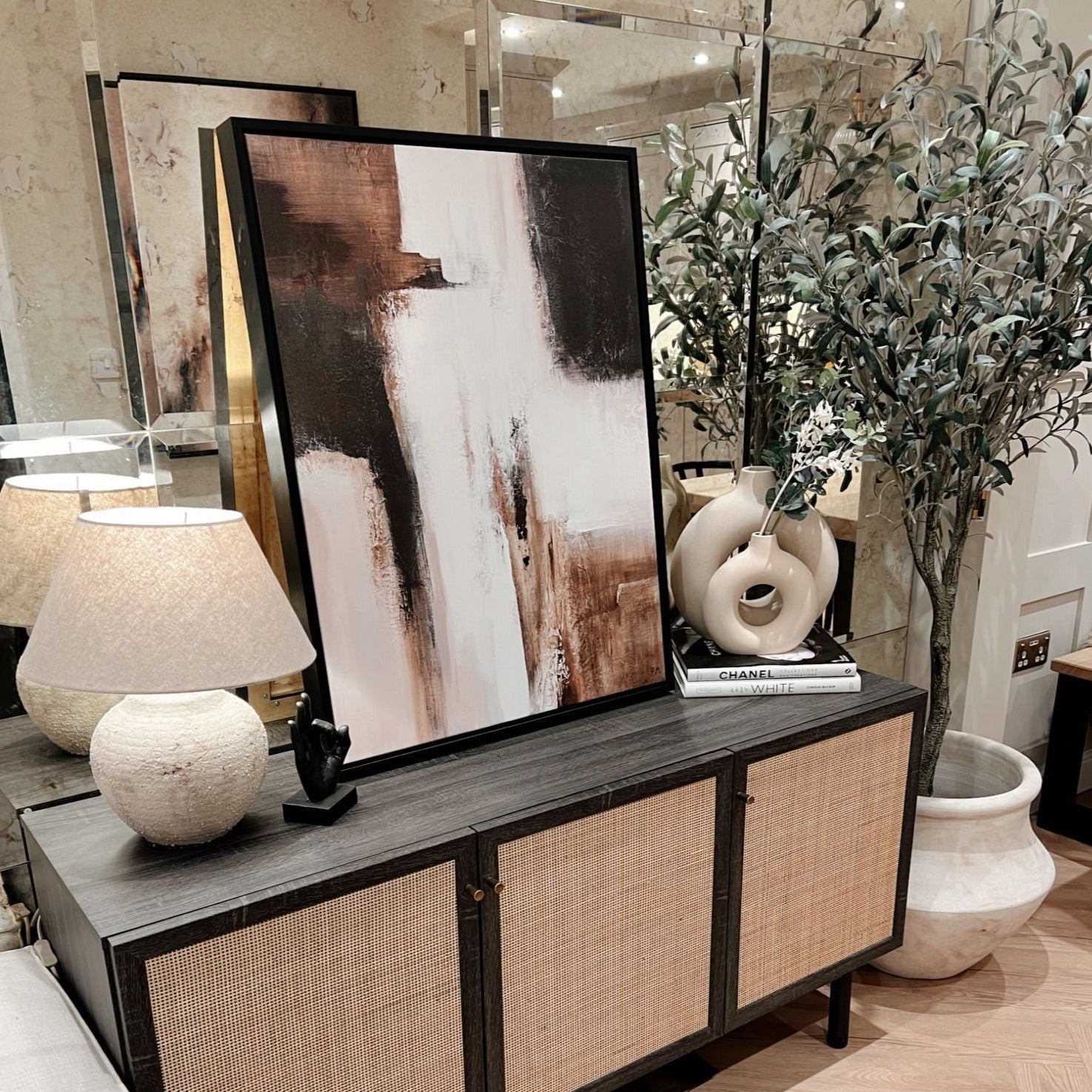 Casa II Portrait Framed Printed Canvas | S251344