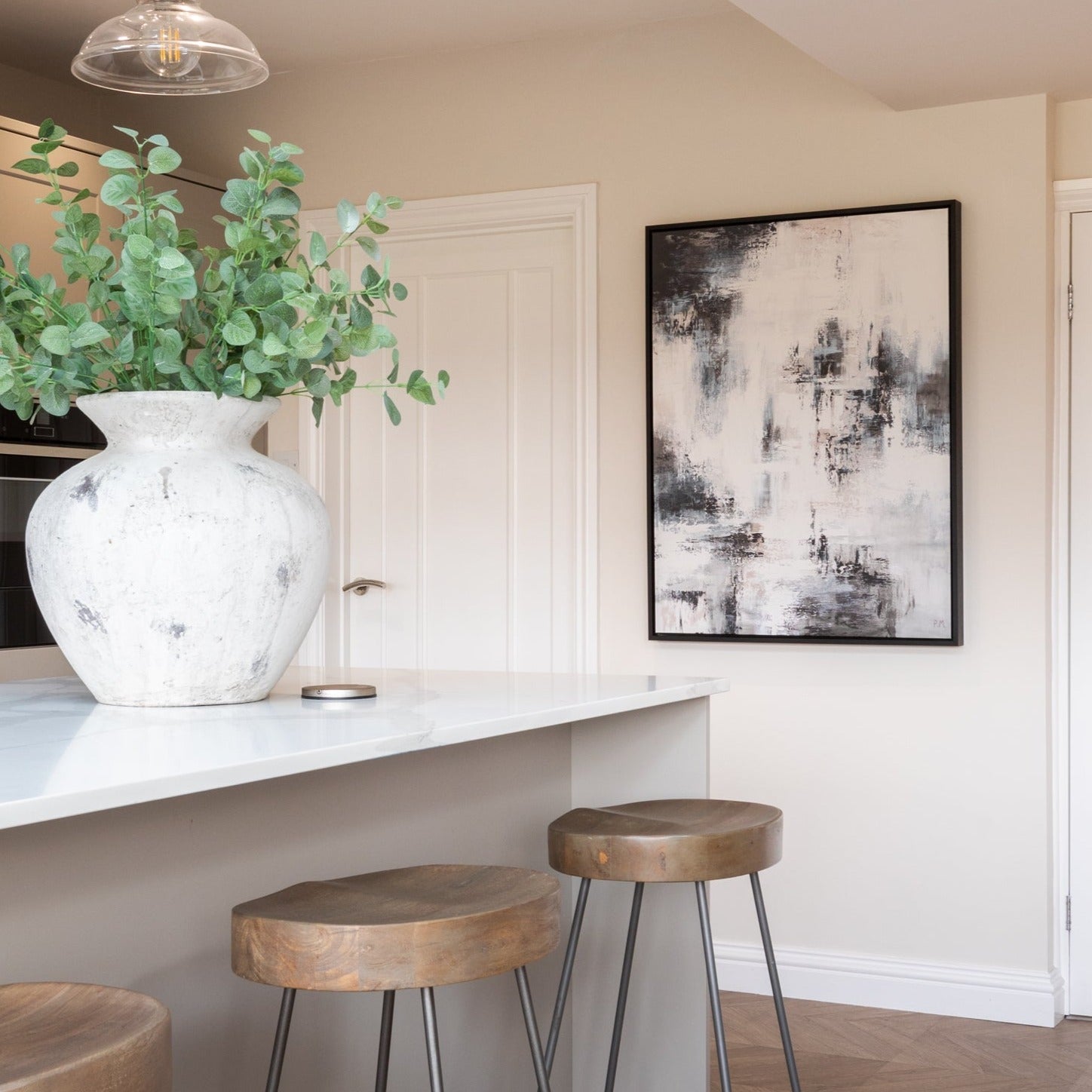 Libra Portrait Framed Printed Canvas | S251341