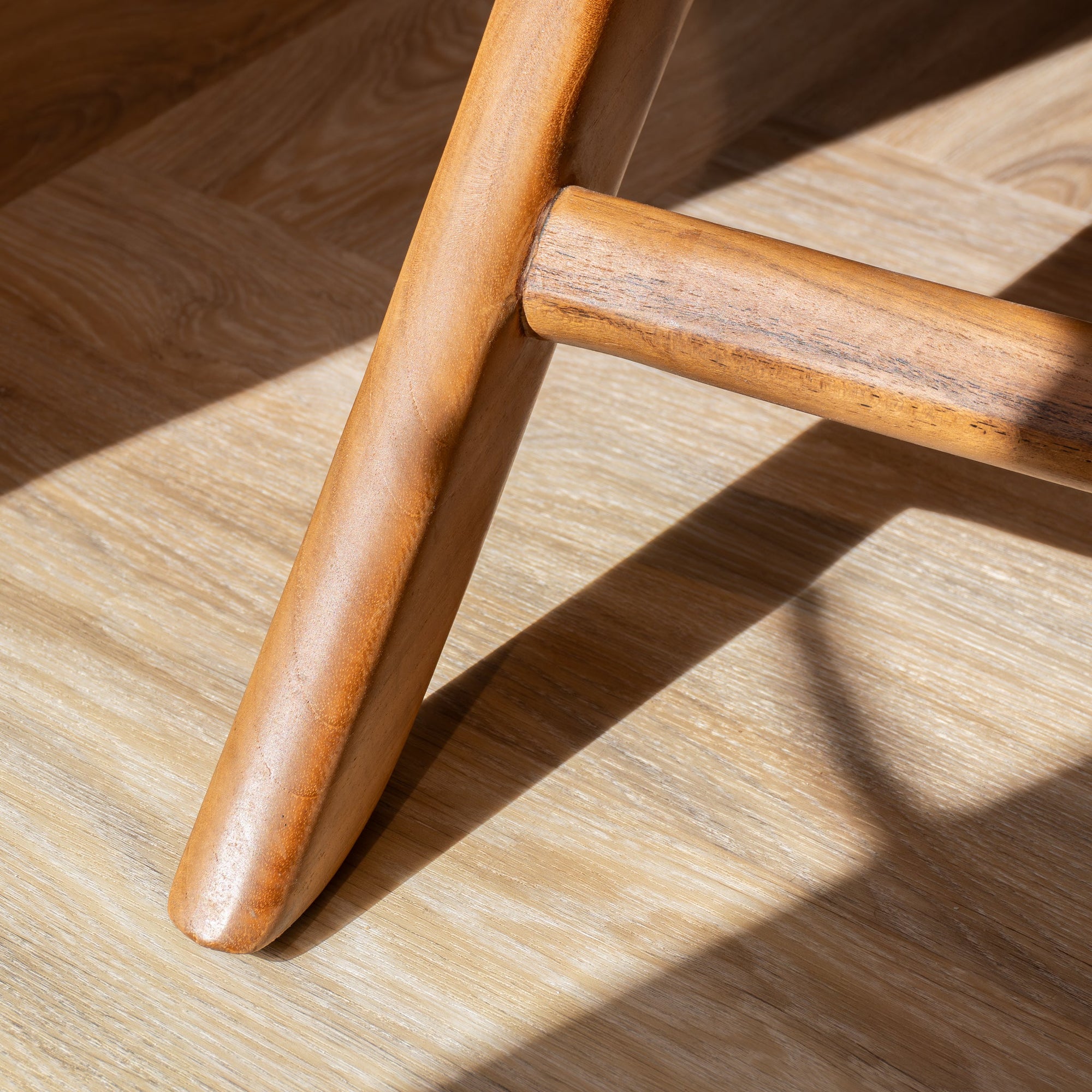 Zara Teak & Rattan Accent Armchair