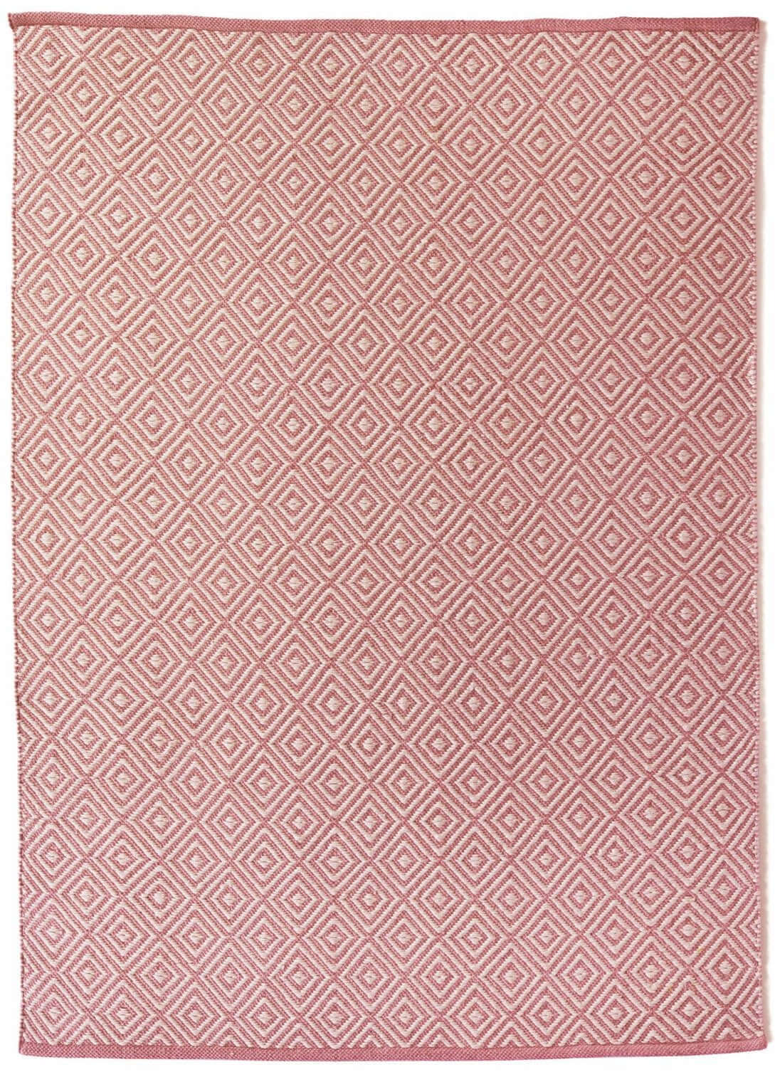 Diamond Coral Pink Hand-woven Rug  | S25409 |