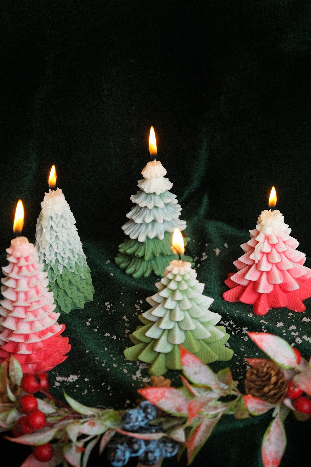 Christmas Tree Shaped Candles  | S251511
