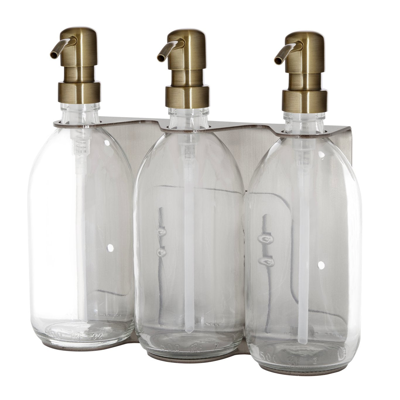 Chrome Triple Wall Mounted Soap Dispenser  | S251577