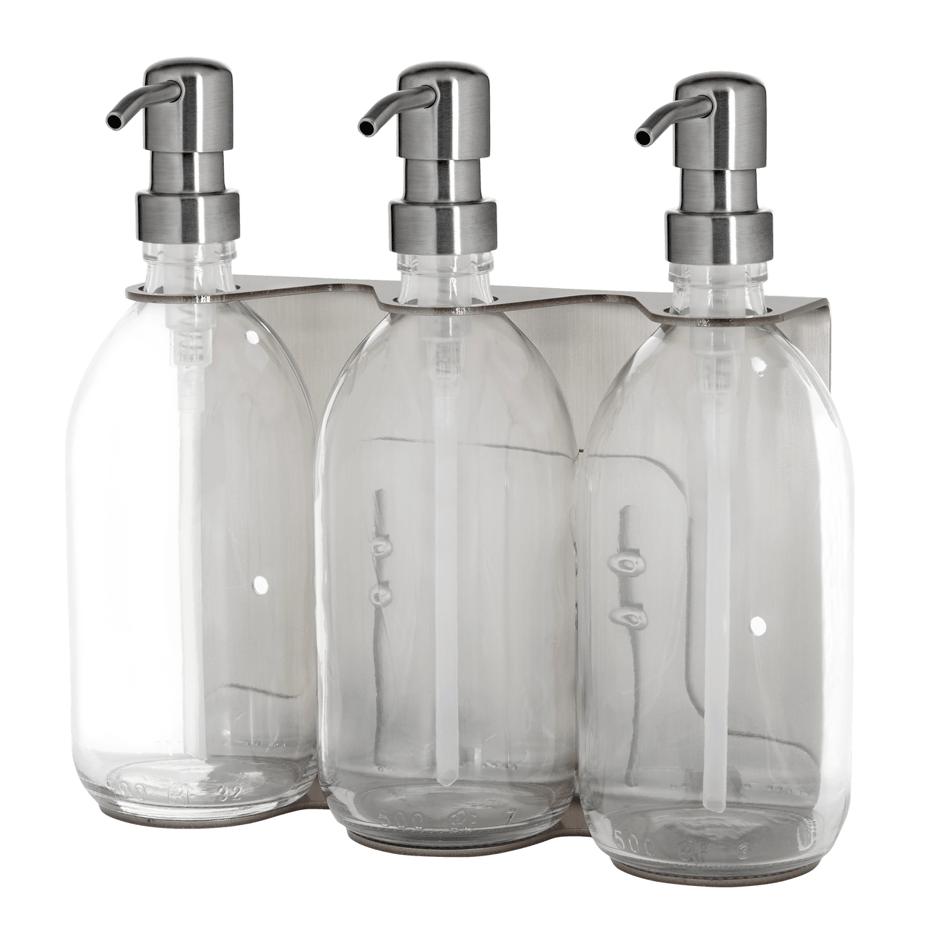 Chrome Triple Wall Mounted Soap Dispenser  | S251577