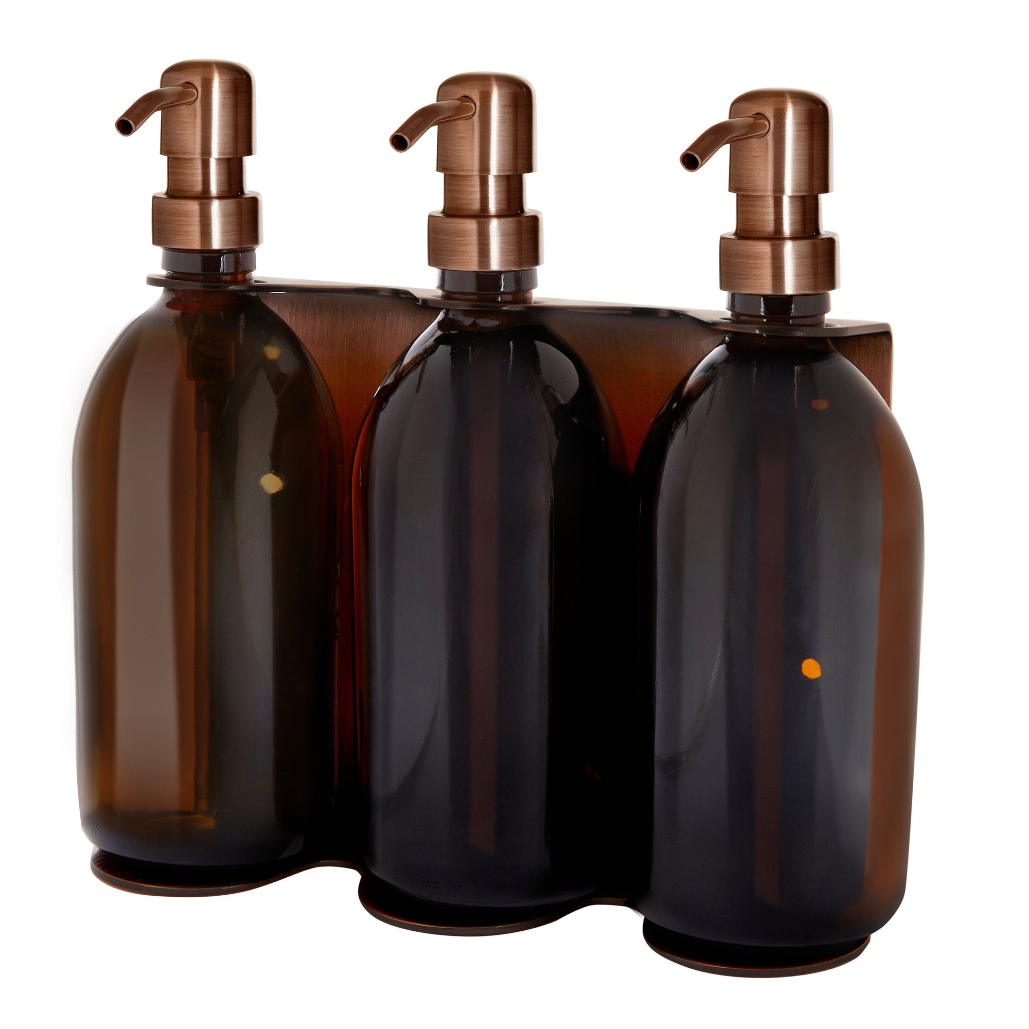 Copper Triple Wall Mounted Soap Dispenser  | S251573