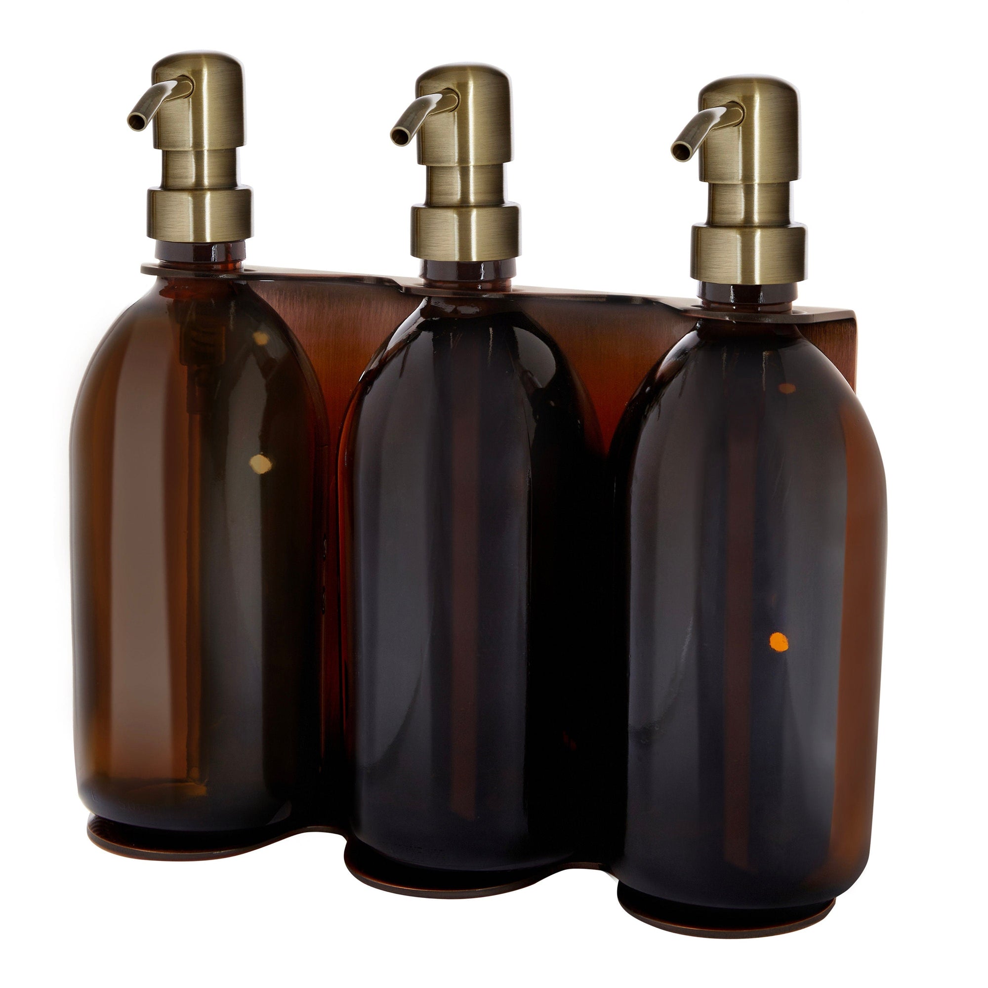 Copper Triple Wall Mounted Soap Dispenser  | S251573