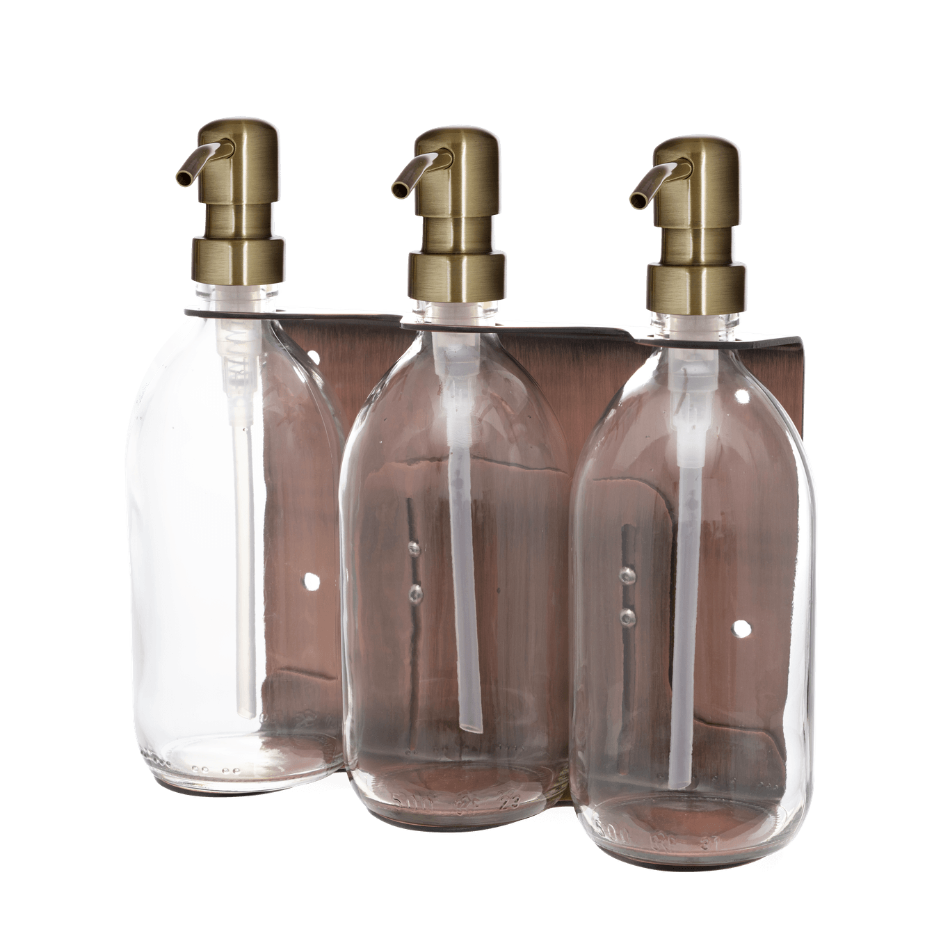 Copper Triple Wall Mounted Soap Dispenser  | S251573