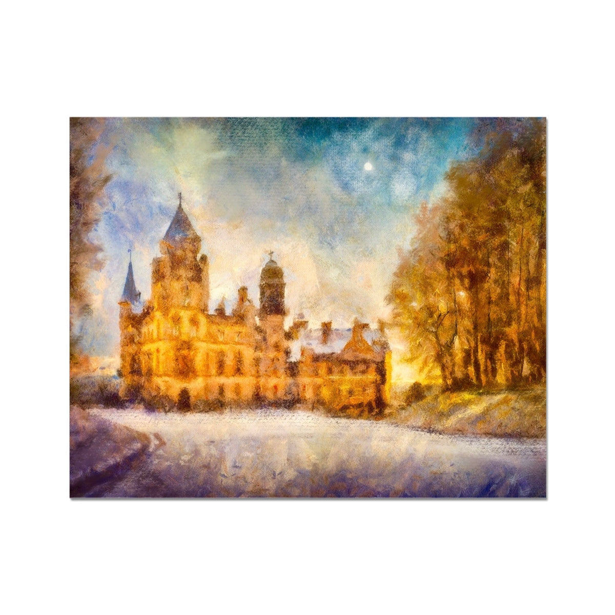 Dunrobin Castle Moonlight Artist Proof Collector Print