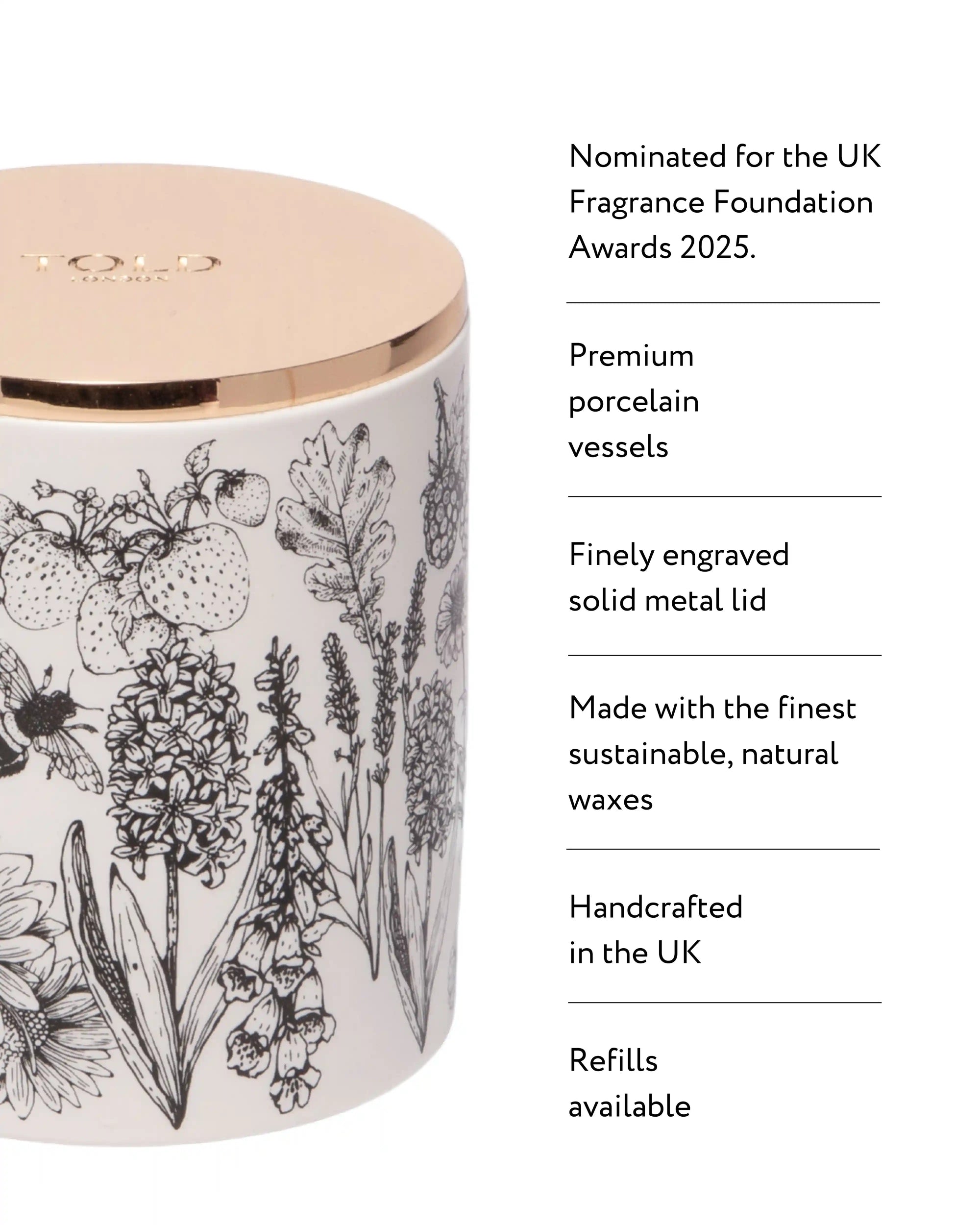 Glorious Gardens, England Candle, 300g