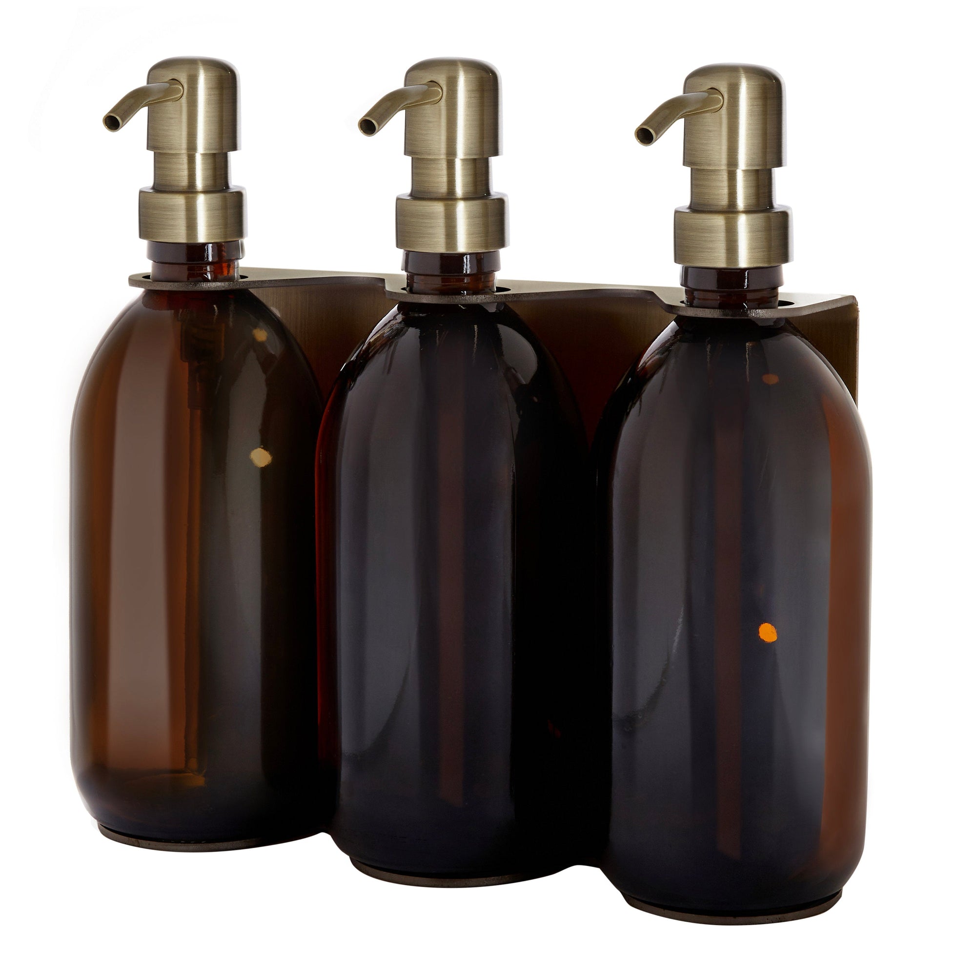 Gold Triple Wall Mounted Soap Dispenser  | S251574