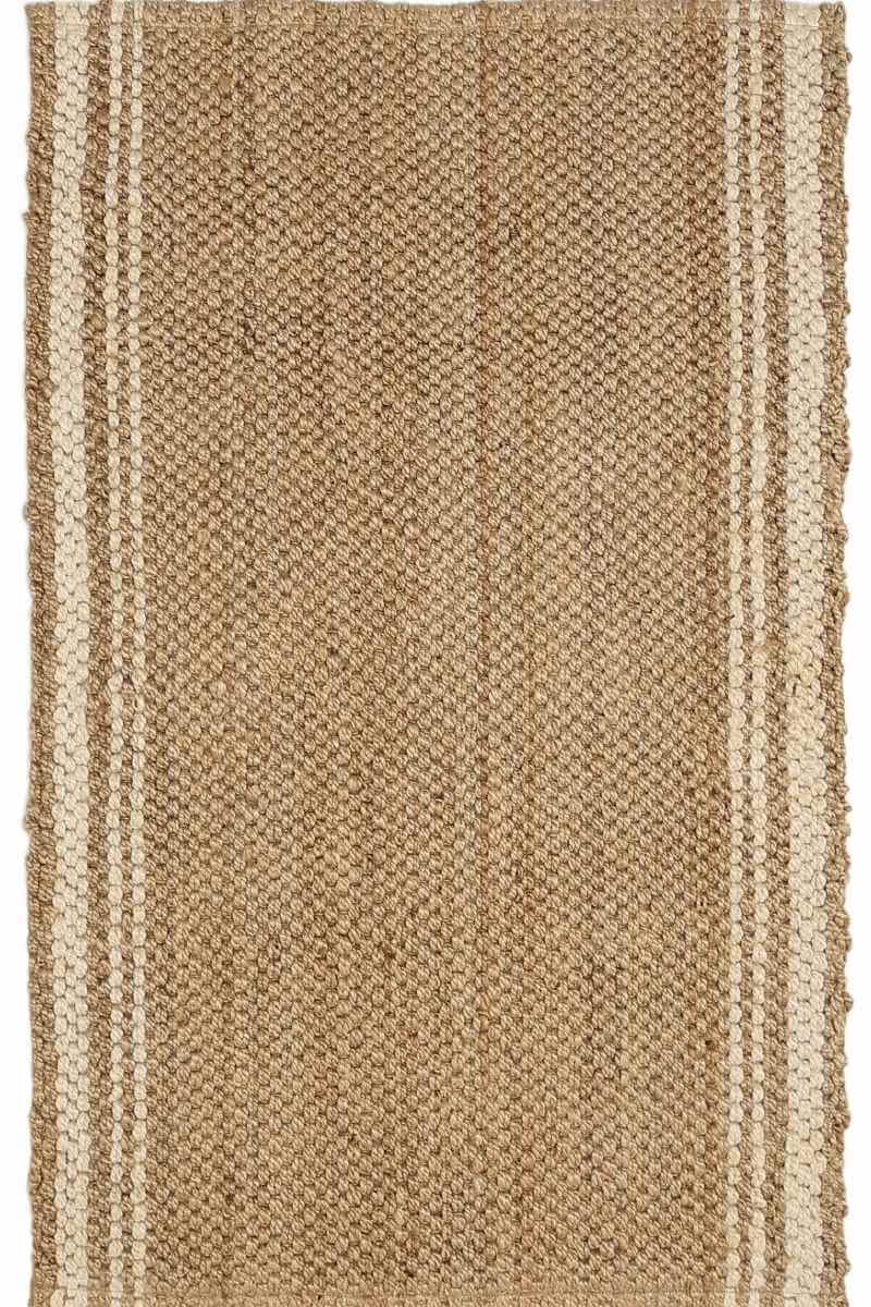 Jute Check Natural Rug Striped & Geometric Hand  | S25369 | woven