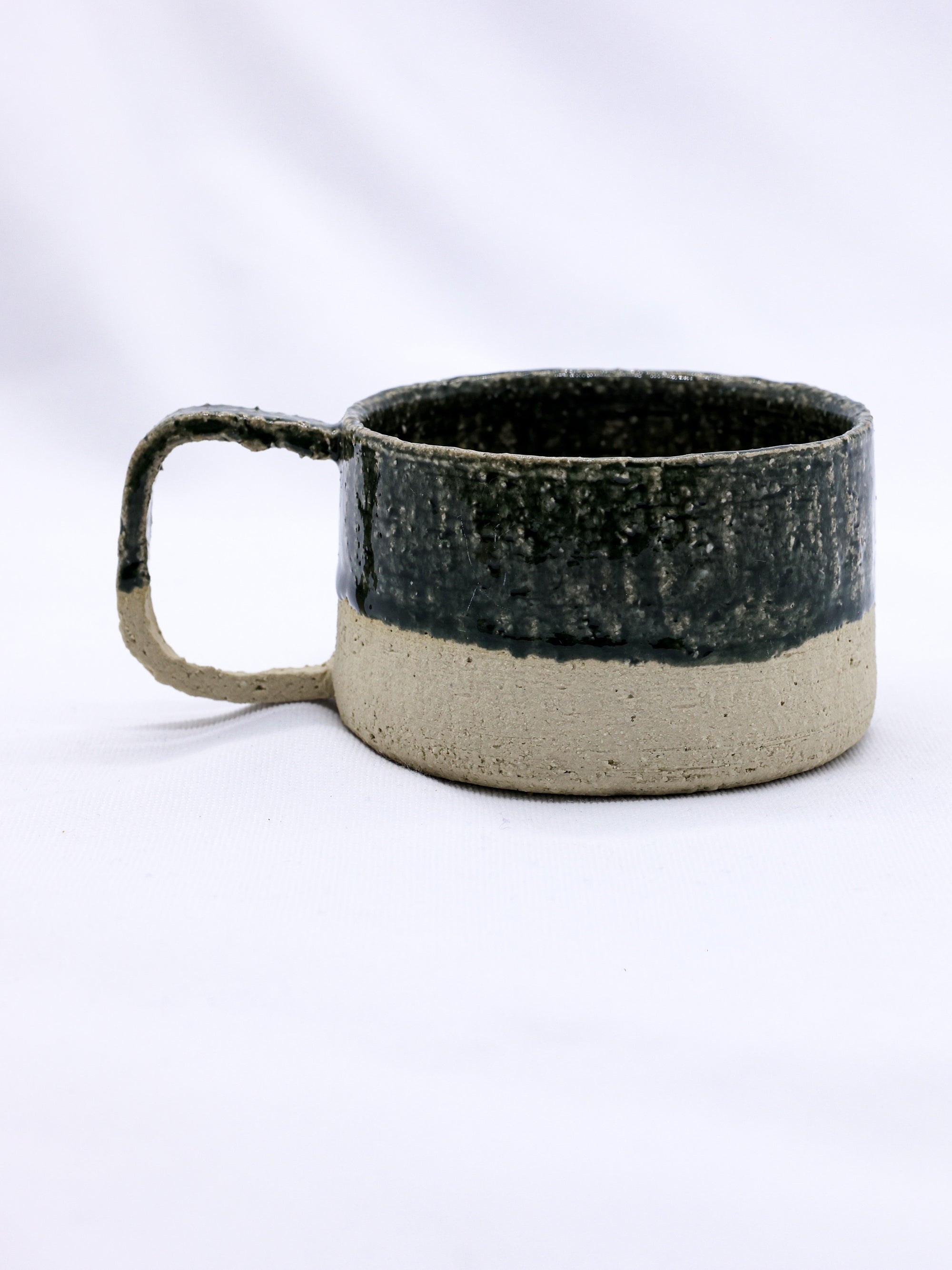 Bluverde Grande Handmade Milled Stoneware Big Ceramic Mug   | S251545