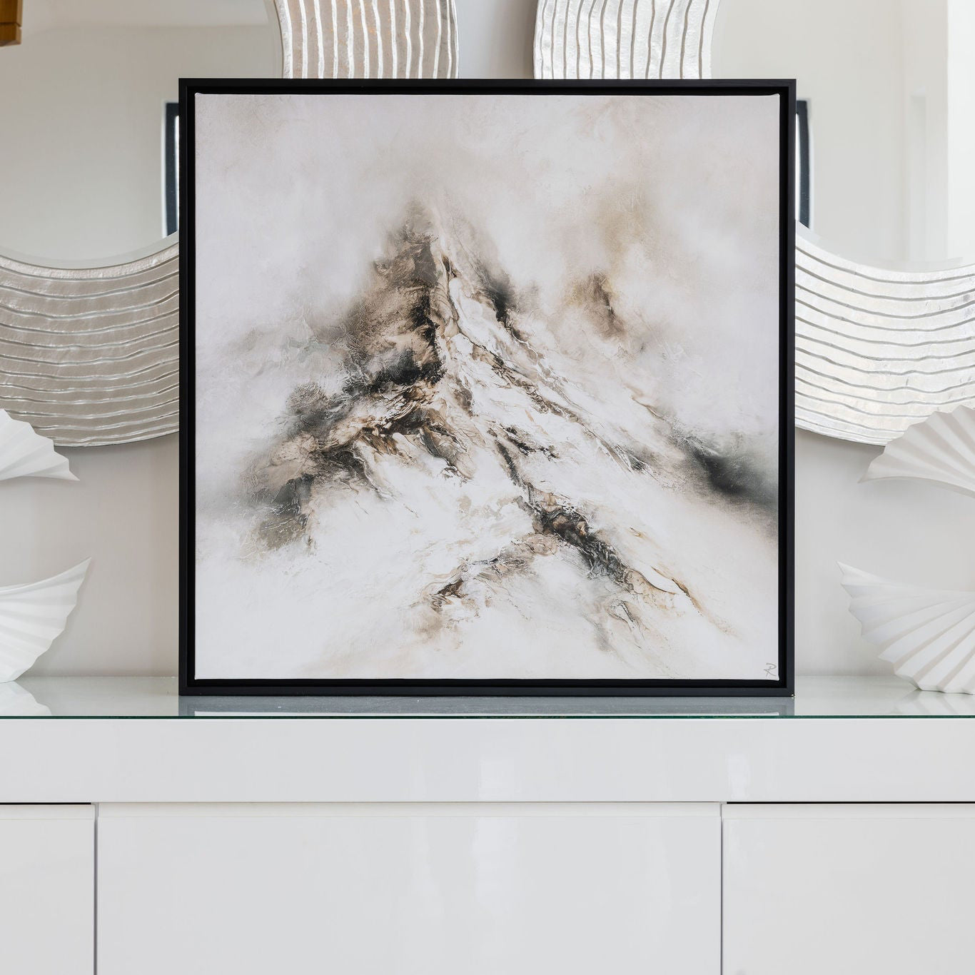 Altitude Square Framed Printed Canvas | S251342