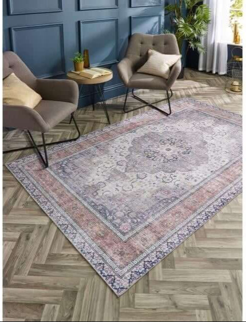 Washable Rug Eterna Medallion Design  | S25413 |