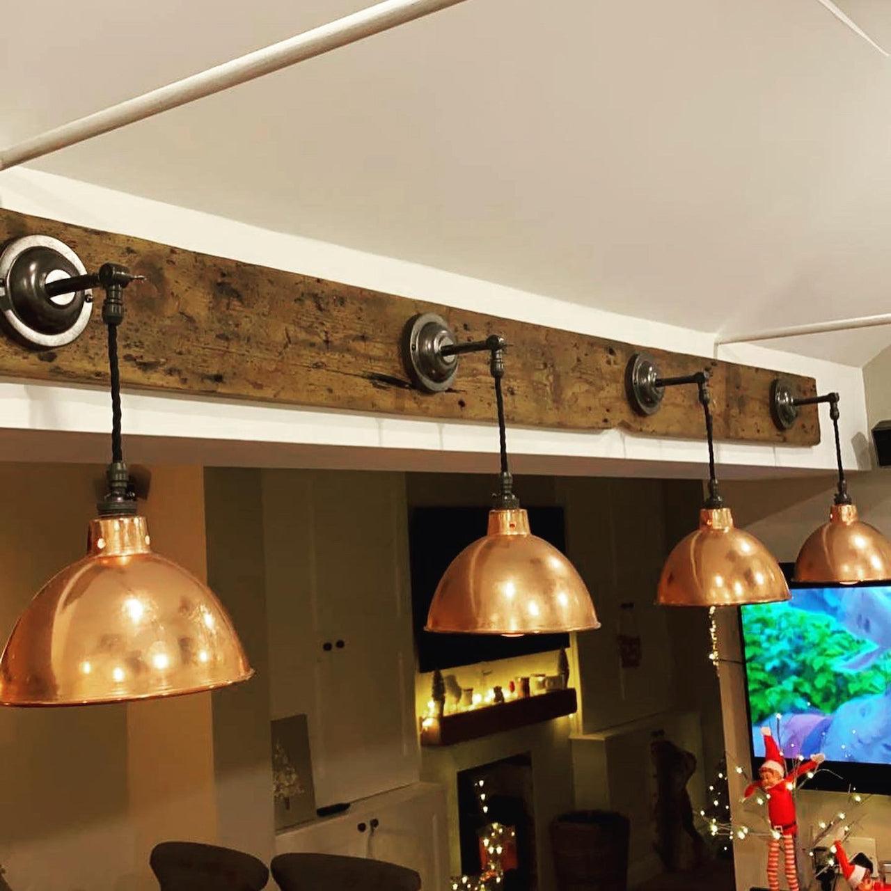 Multi sconce timber backed wall light  | S251487