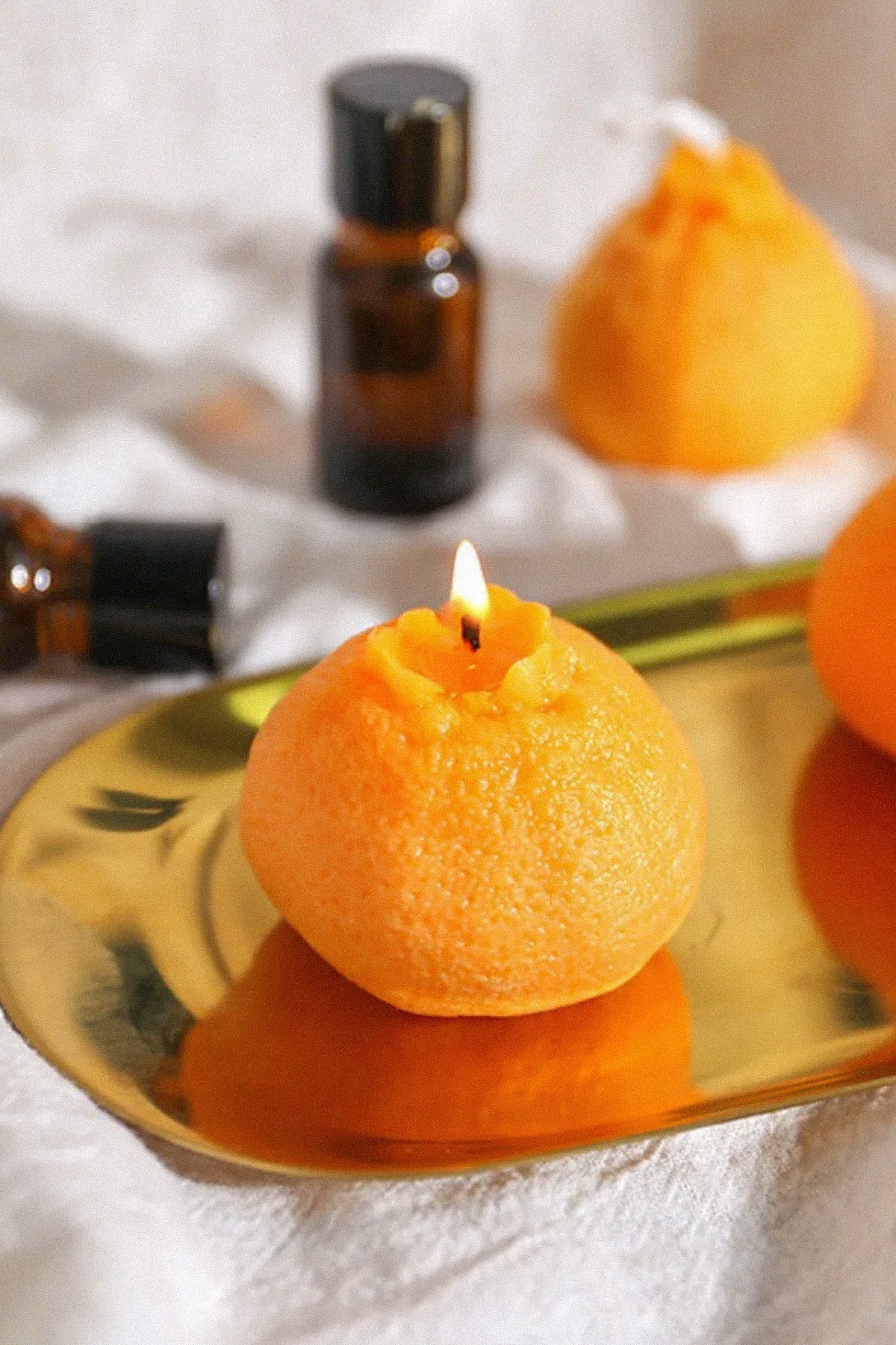 Orange Shaped Candle  | S251506