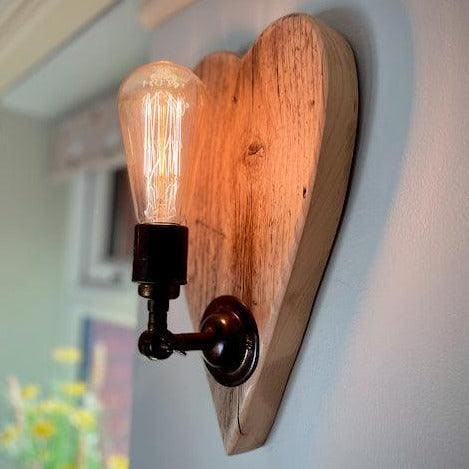 Rustic Love Heart Wall Light  | S251495