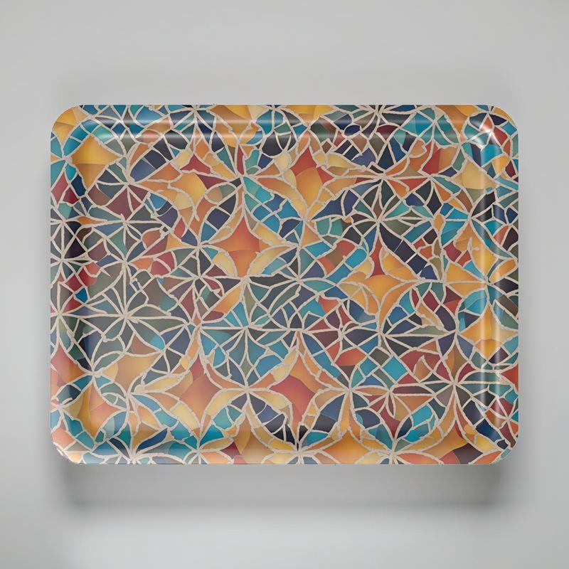 Serving Tray | Moroccan Mosaics | S24577 - Serving Tray | Moroccan Mosaics | S24577 - Sisuverse