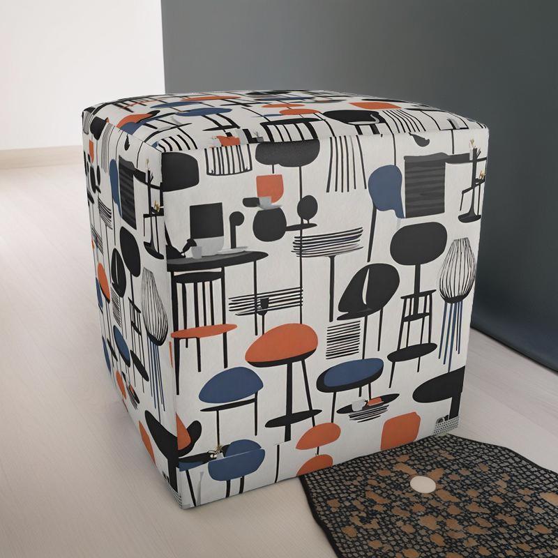 Designer Pouffe | Nordic Inspired | S24523 - Designer Pouffe | Nordic Inspired | S24523 - Sisuverse